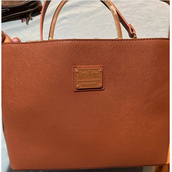 Loungefly Harry Potter Brown Tote Bag - Picture 1 of 7